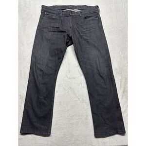 Polo Ralph Lauren Jeans Prospect Straight Leg Stretch 40x31 Black Leather Patch‎